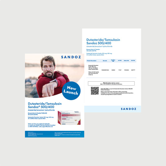 Dutasteride/Tamsulosin New Launch Flyer
