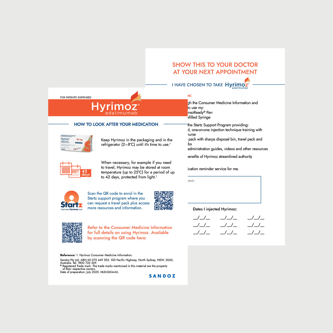 Hyrimoz Patient Cards