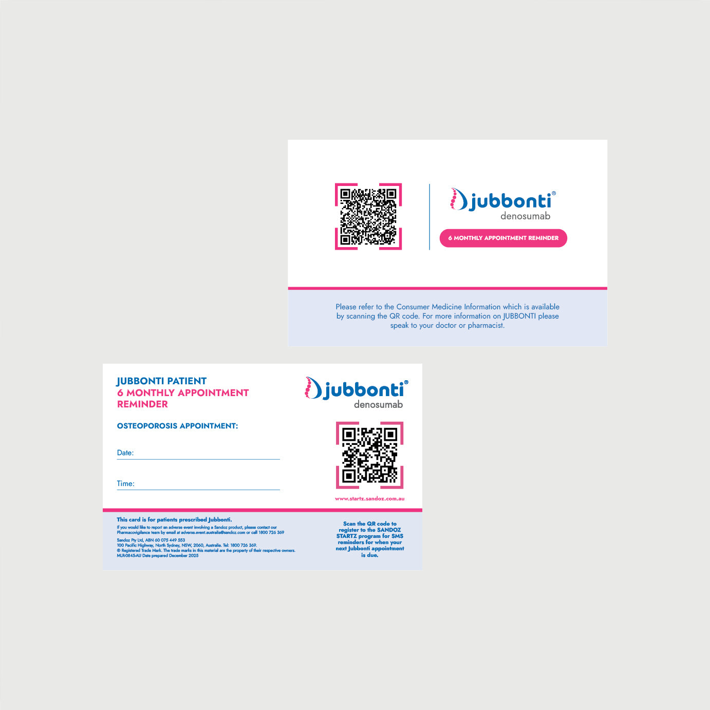 Jubbonti/DenosumabAppointment Business Cards