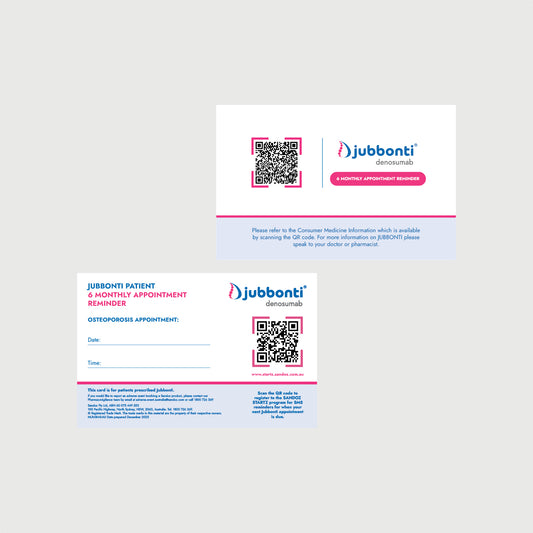 Jubbonti/DenosumabAppointment Business Cards